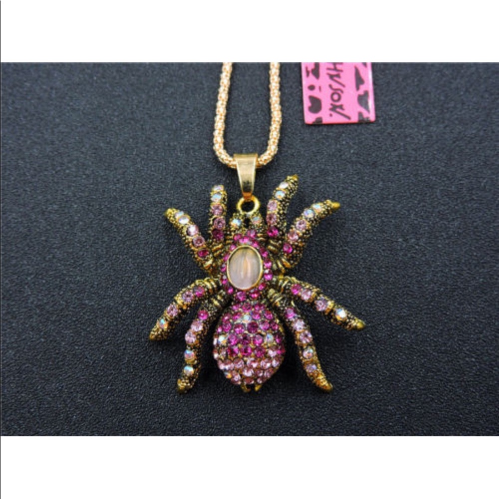Betsey Johnson Vintage Halloween Spider Necklace